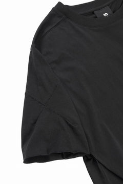 画像をギャラリービューアに読み込む, thom/krom STITCHING BASIC FIT T-SHIRT / SILKY COTTON JERSEY (BLACK)