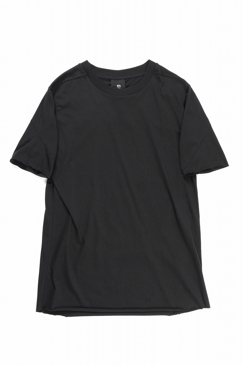 thom/krom STITCHING BASIC FIT T-SHIRT / SILKY COTTON JERSEY (BLACK)