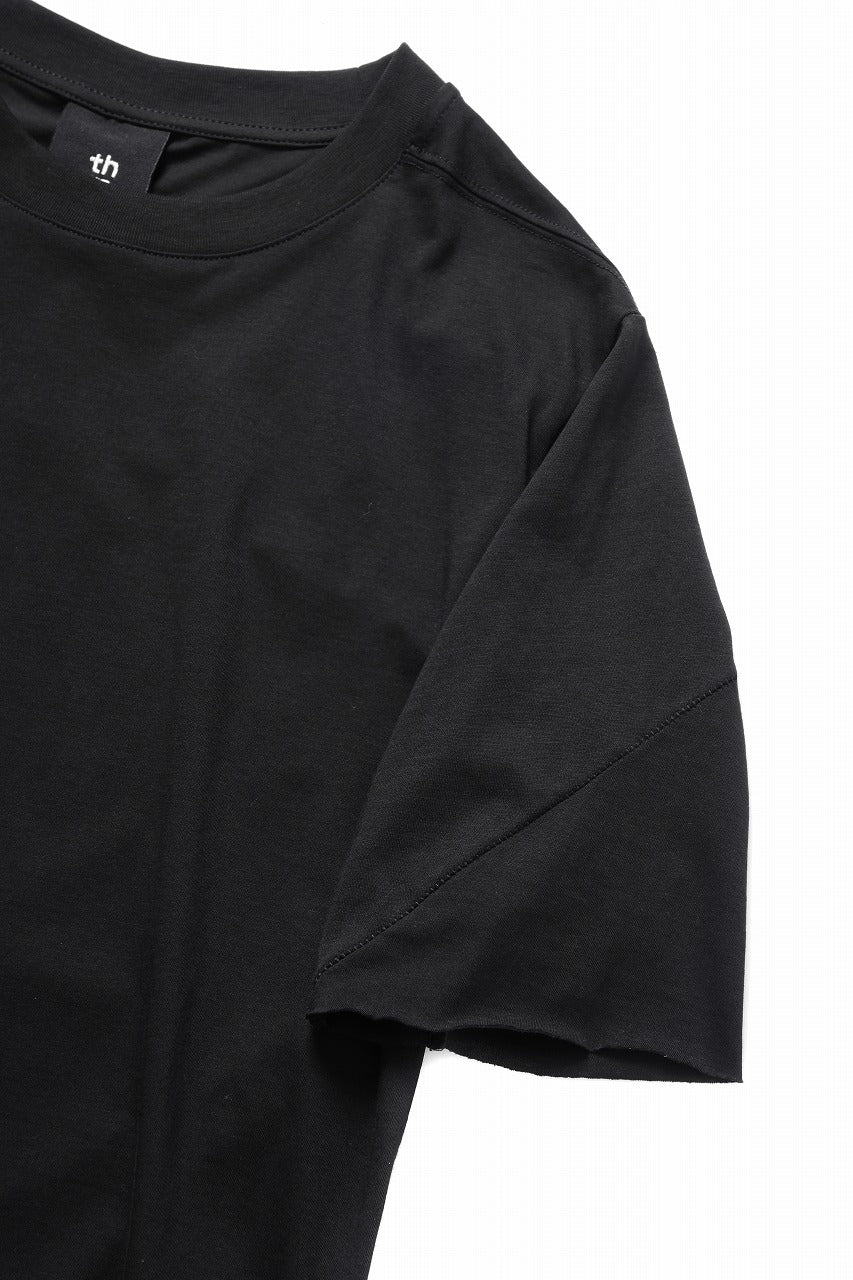 画像をギャラリービューアに読み込む, thom/krom STITCHING BASIC FIT T-SHIRT / SILKY COTTON JERSEY (BLACK)