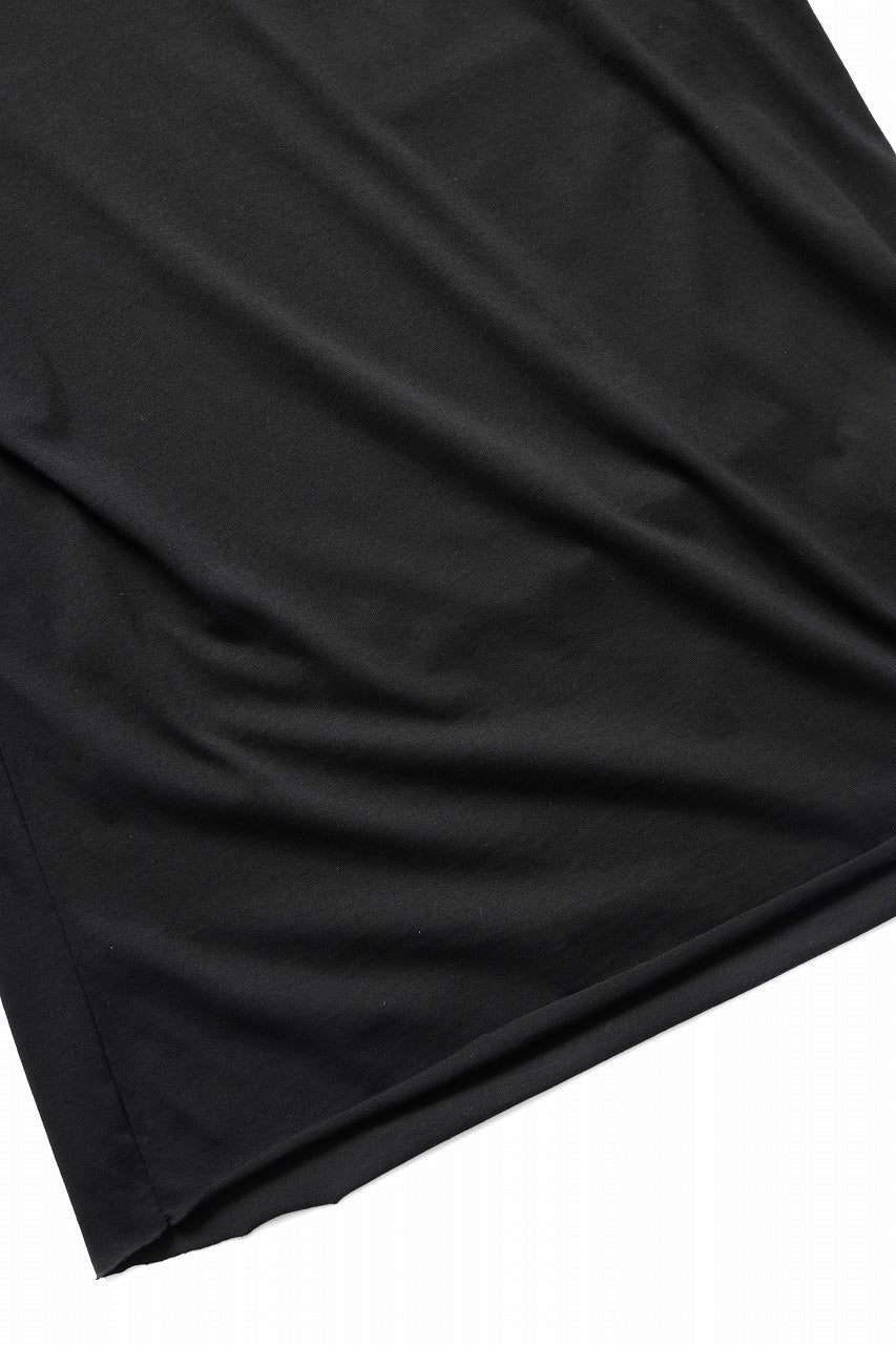 画像をギャラリービューアに読み込む, thom/krom STITCHING BASIC FIT T-SHIRT / SILKY COTTON JERSEY (BLACK)