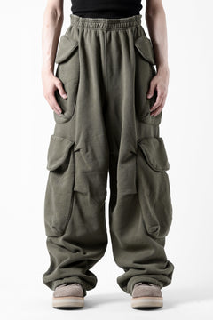 画像をギャラリービューアに読み込む, entire studios HEAVY GOCAR SWEAT PANTS (MILITARY)