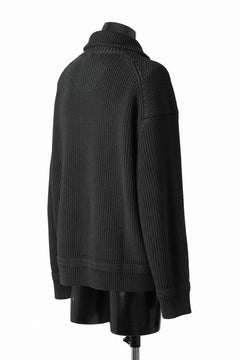 画像をギャラリービューアに読み込む, Juun.J Half Zip-up Pullover Sweater (BLACK)