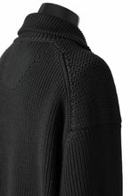 Load image into Gallery viewer, Juun.J Half Zip-up Pullover Sweater (BLACK)