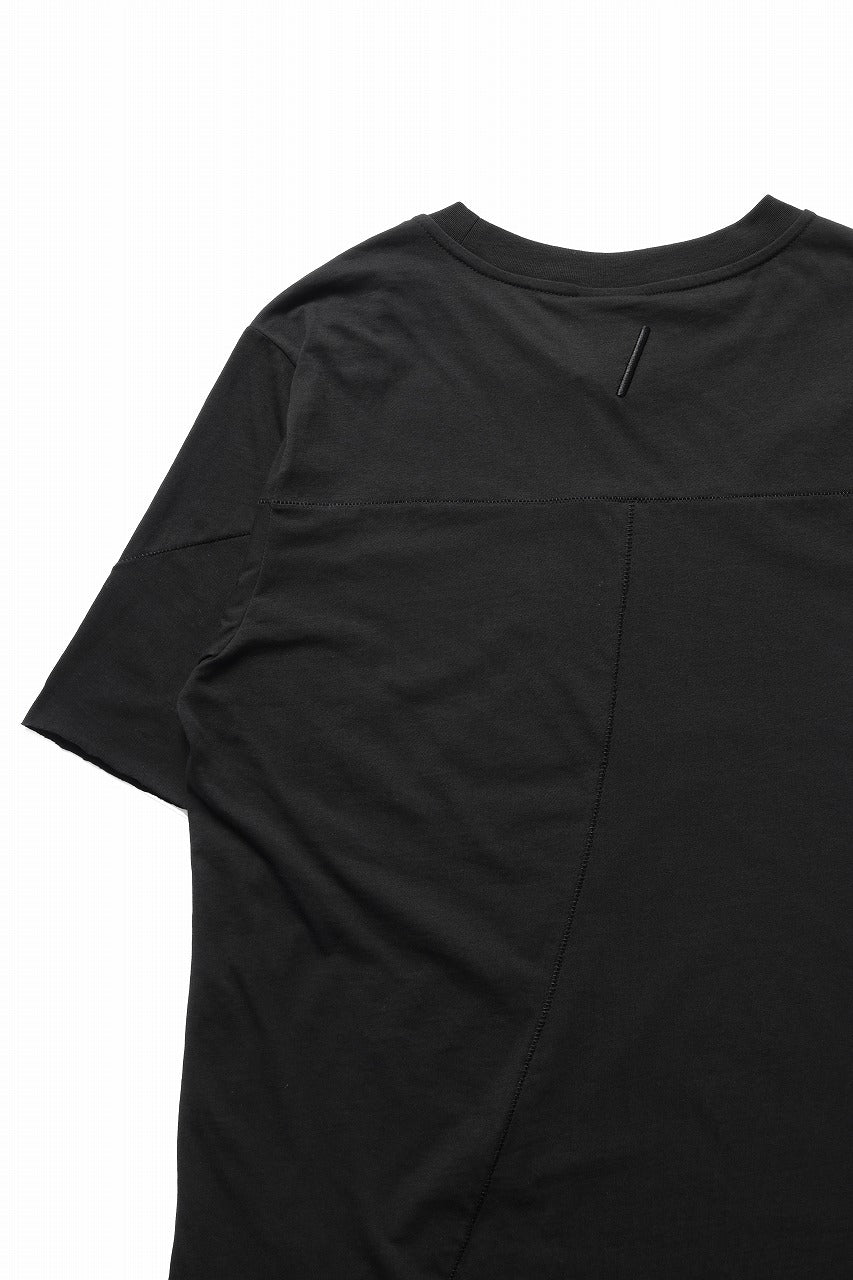 画像をギャラリービューアに読み込む, thom/krom STITCHING BASIC FIT T-SHIRT / SILKY COTTON JERSEY (BLACK)