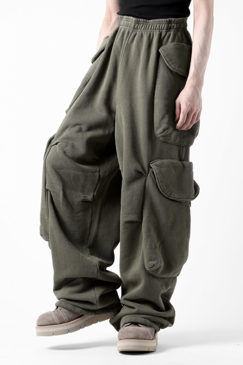 画像をギャラリービューアに読み込む, entire studios HEAVY GOCAR SWEAT PANTS (MILITARY)