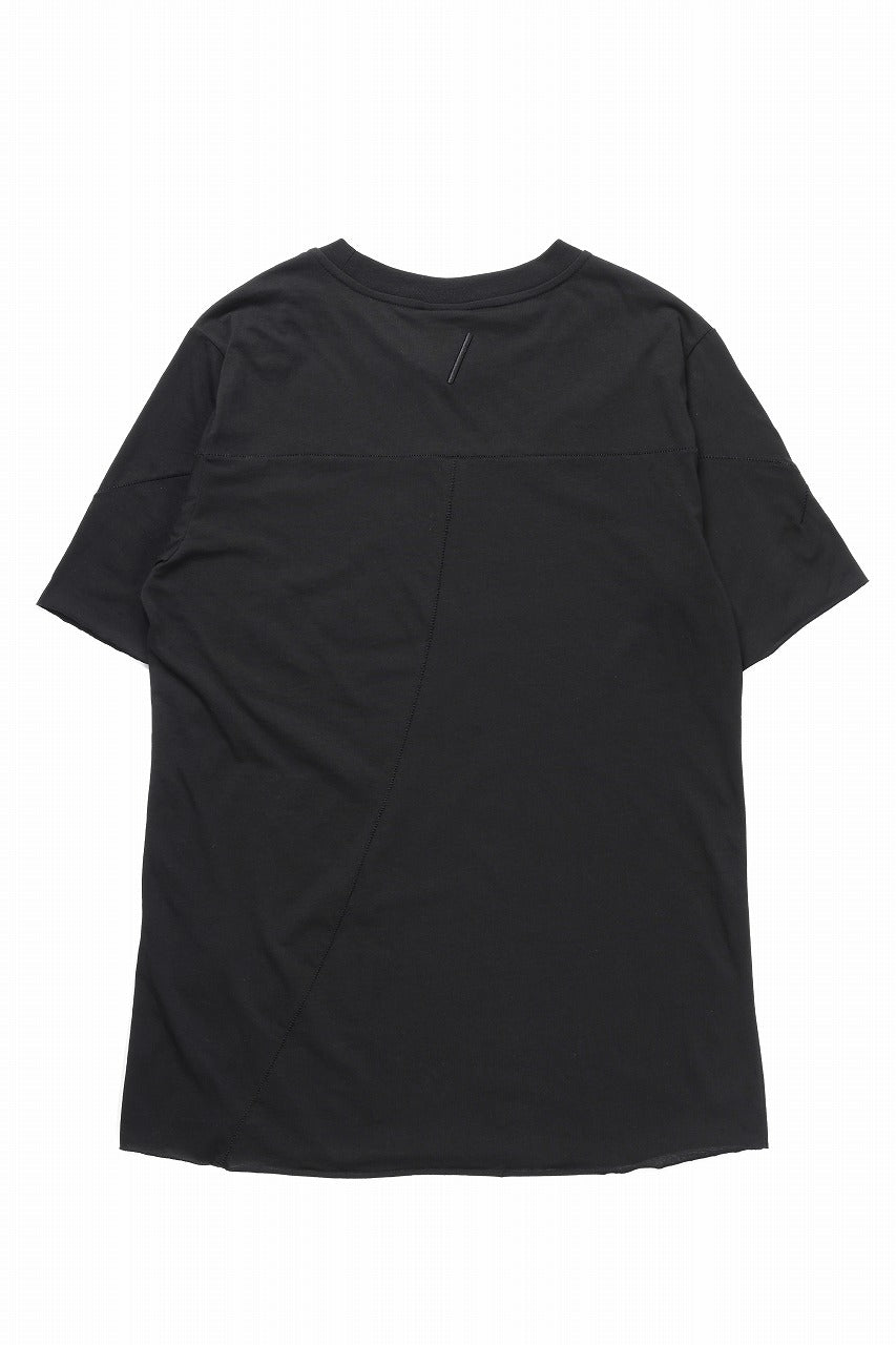 画像をギャラリービューアに読み込む, thom/krom STITCHING BASIC FIT T-SHIRT / SILKY COTTON JERSEY (BLACK)