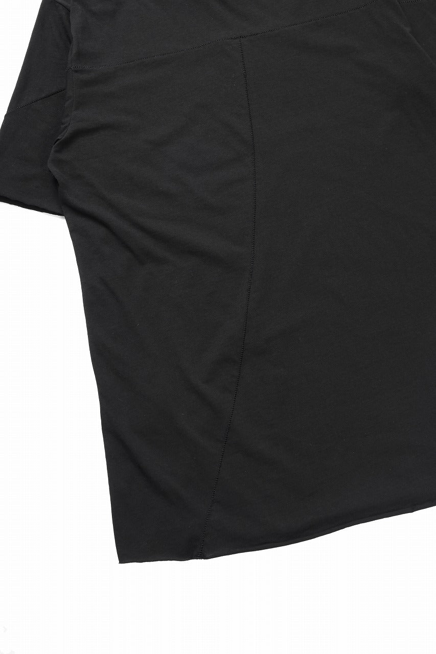 画像をギャラリービューアに読み込む, thom/krom STITCHING BASIC FIT T-SHIRT / SILKY COTTON JERSEY (BLACK)