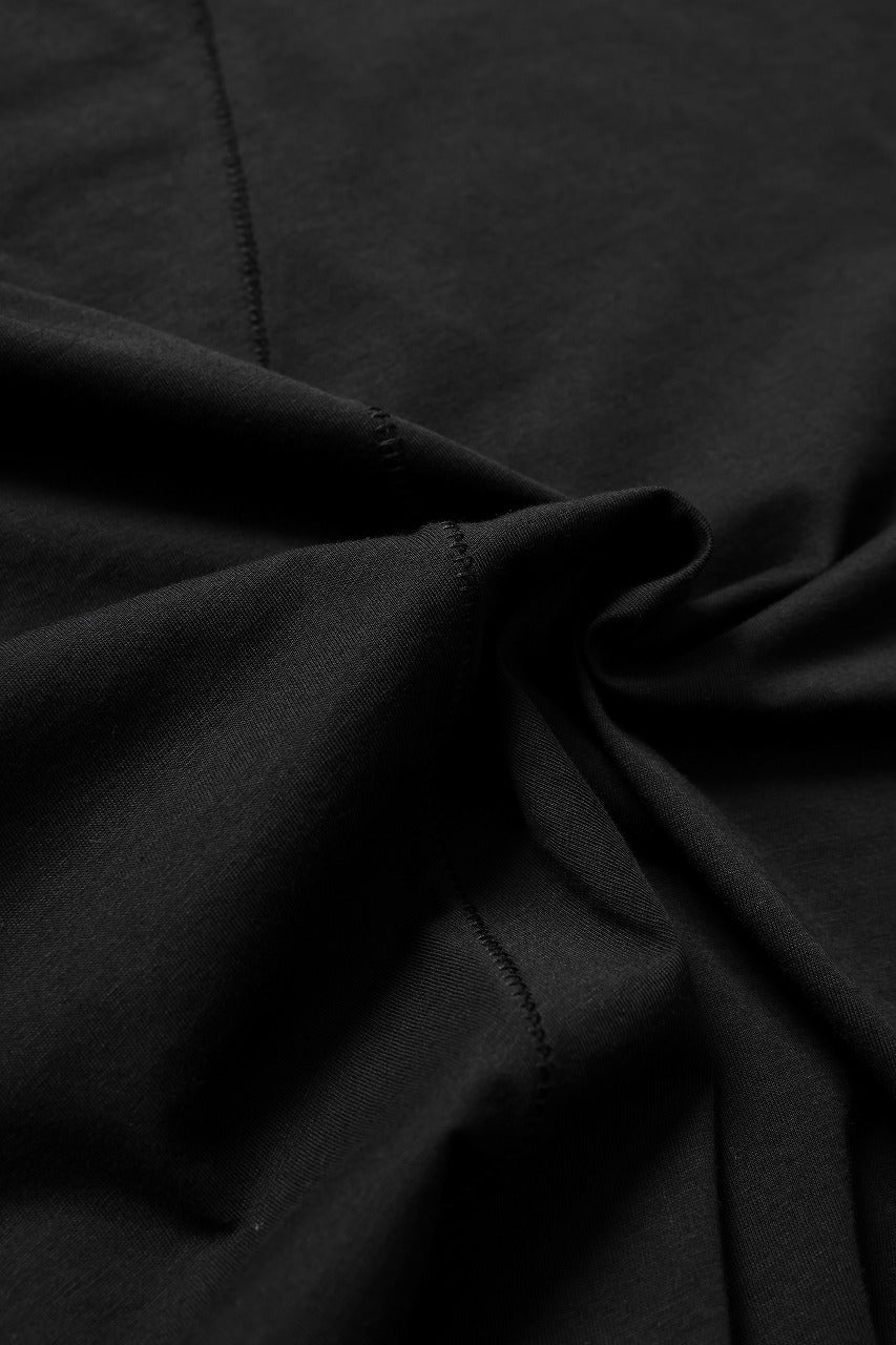 画像をギャラリービューアに読み込む, thom/krom STITCHING BASIC FIT T-SHIRT / SILKY COTTON JERSEY (BLACK)