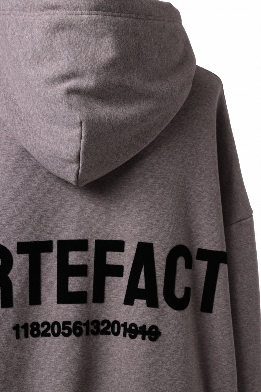 A.F ARTEFACT BOMBERHEAT® BACK LOGO HOODIE (BROWN)