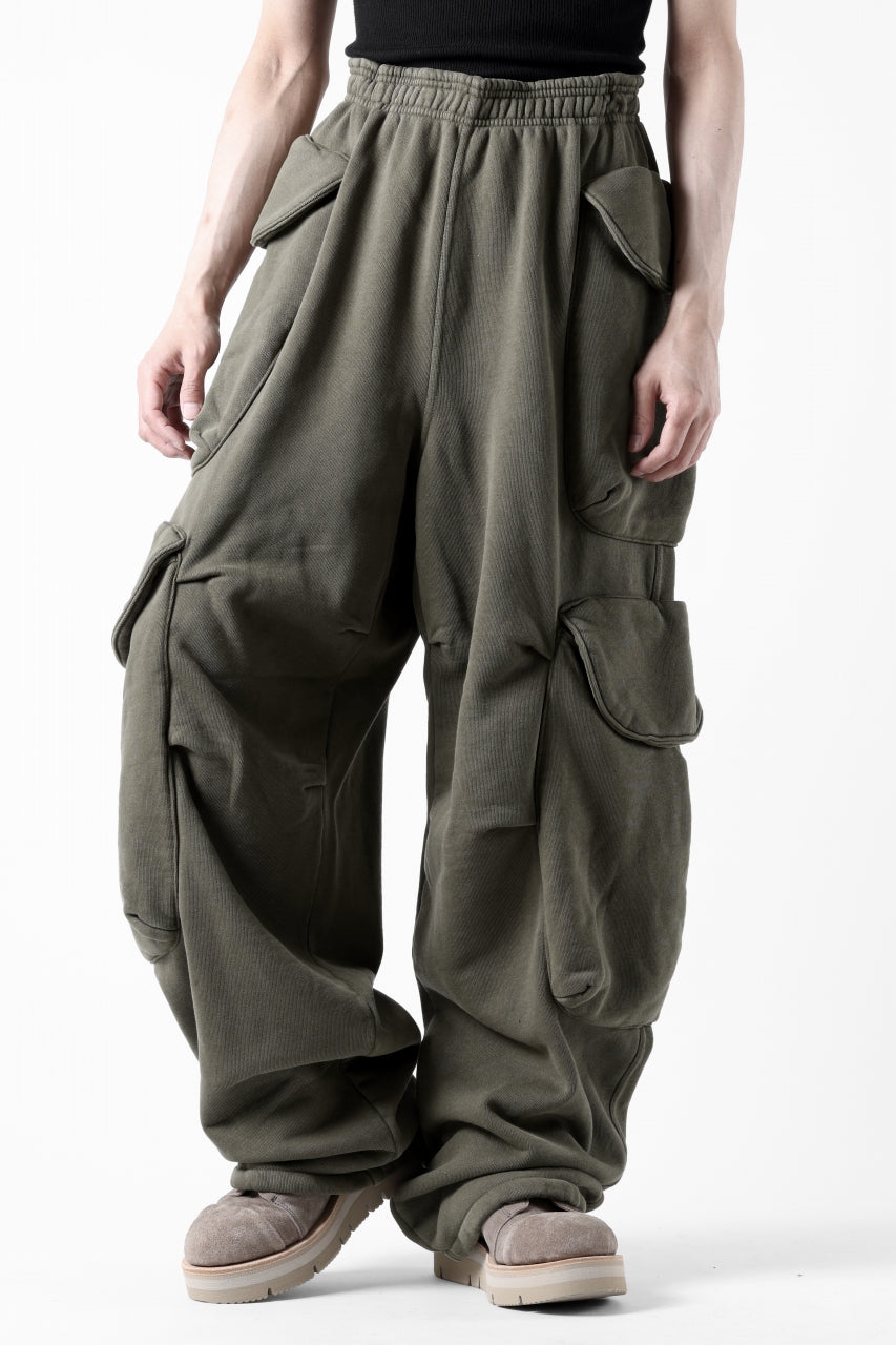 entire studios HEAVY GOCAR SWEAT PANTS (MILITARY)