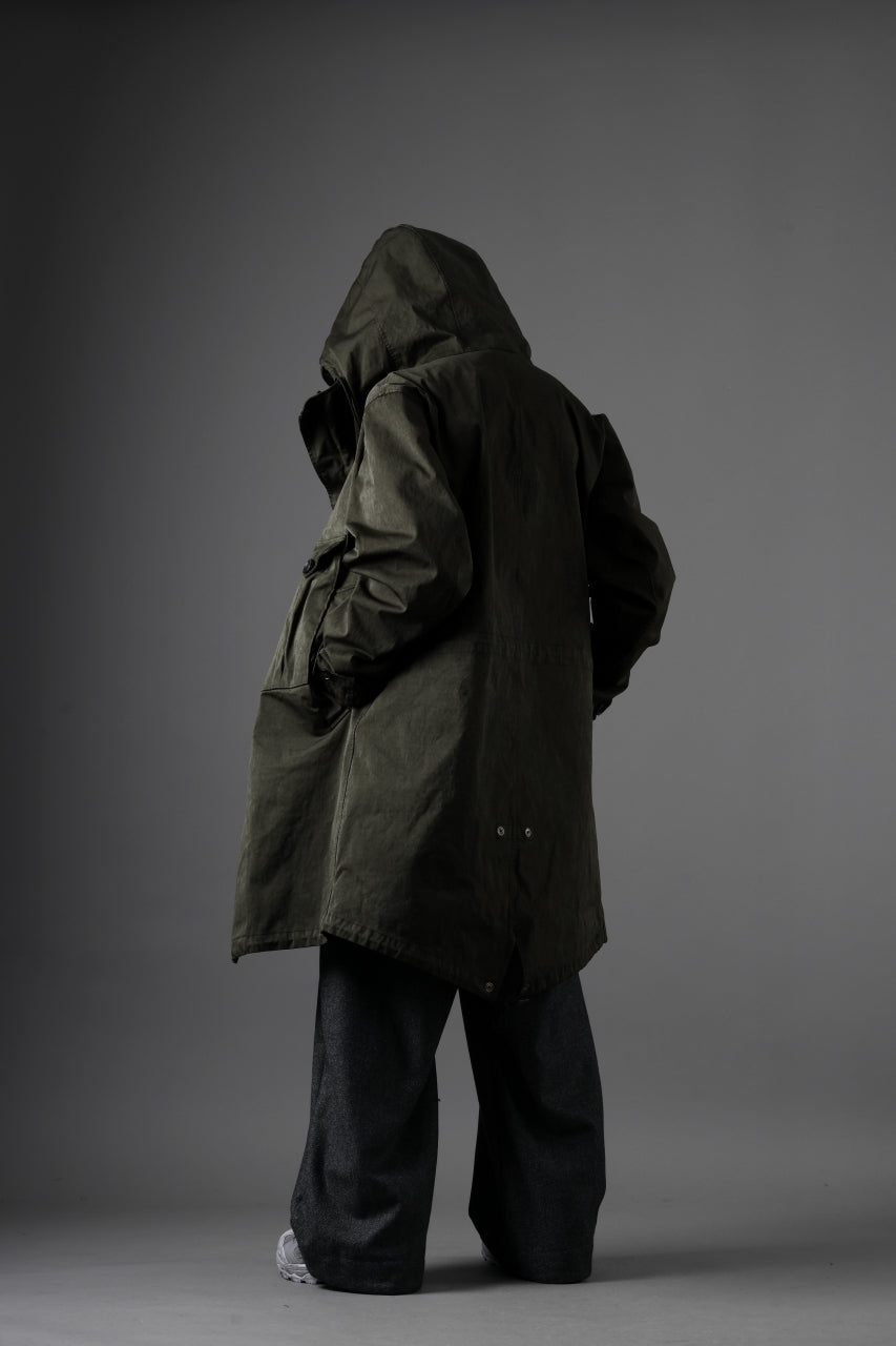 Ten c CYCLONE PARKA / GARMENT DYED OJJ (DARK GREEN)