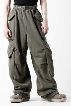 画像をギャラリービューアに読み込む, entire studios HEAVY GOCAR SWEAT PANTS (MILITARY)