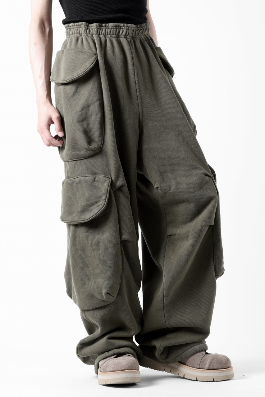 entire studios HEAVY GOCAR SWEAT PANTS (MILITARY)