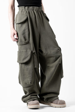 画像をギャラリービューアに読み込む, entire studios HEAVY GOCAR SWEAT PANTS (MILITARY)