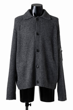 画像をギャラリービューアに読み込む, Juun.J Button Collar Cardigan (GREY)