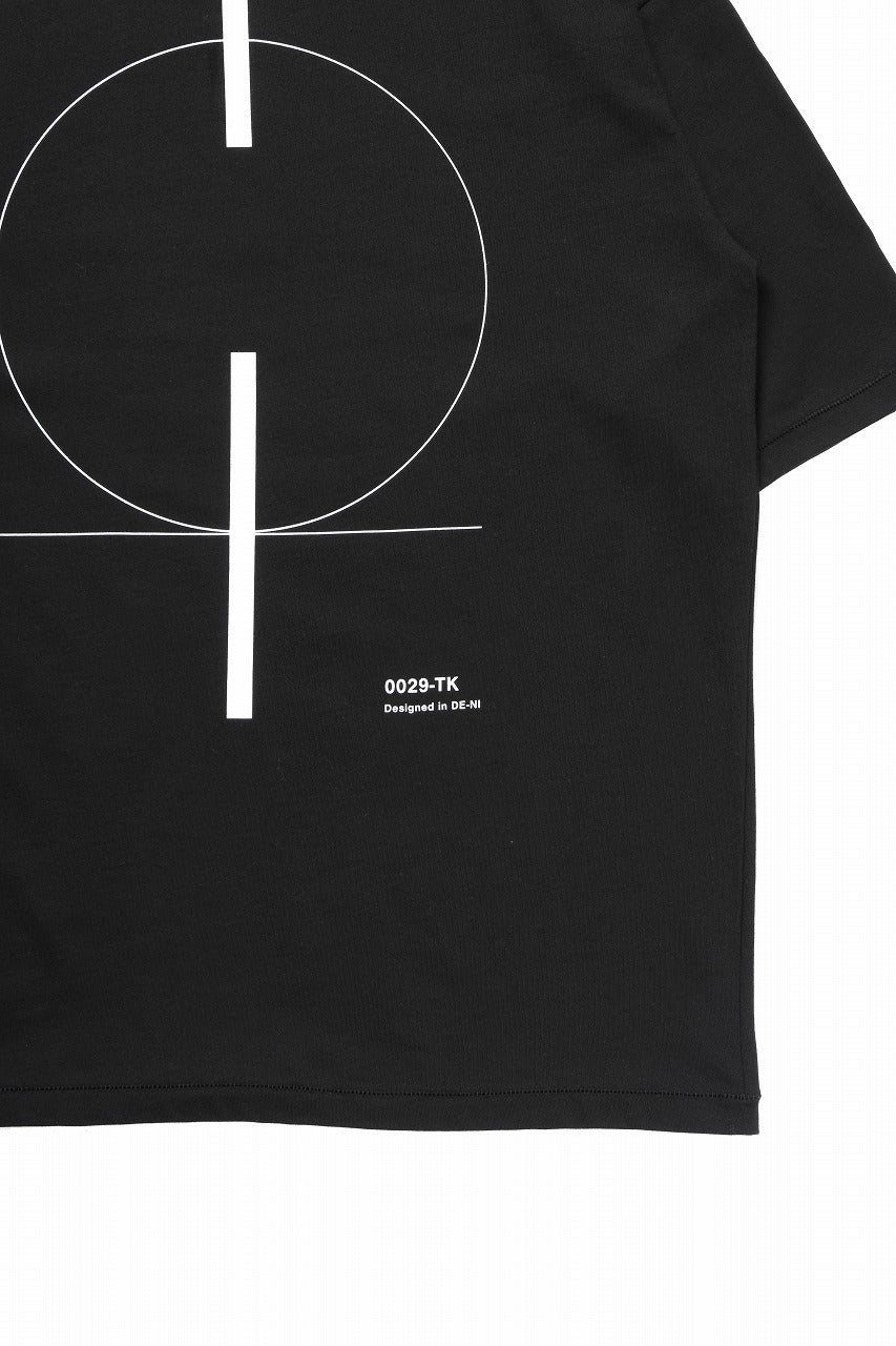 画像をギャラリービューアに読み込む, thom/krom LOOSE FIT BACK PRINT SHORT SLEEVE TEE / LIGHT JERSEY (BLACK)