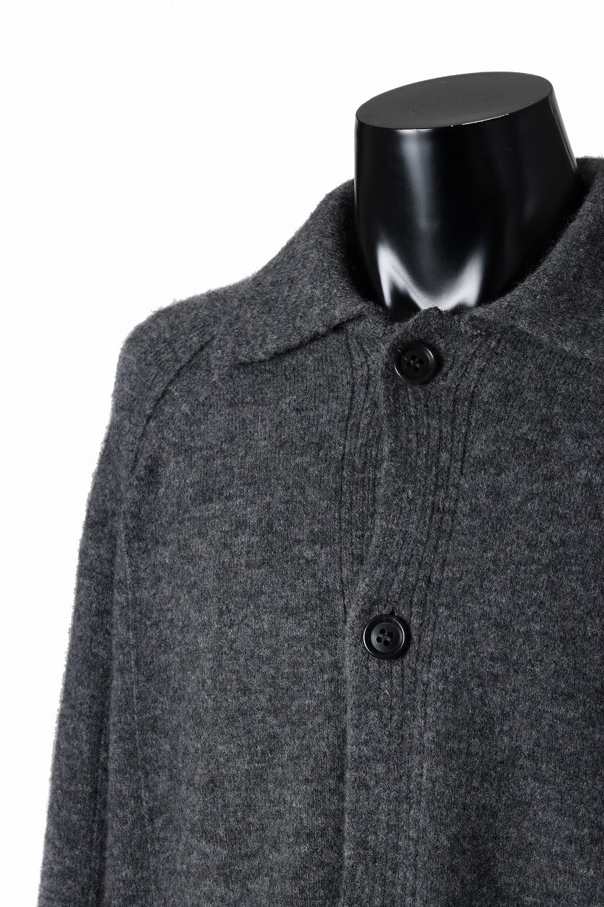 Juun.J Button Collar Cardigan (GREY)