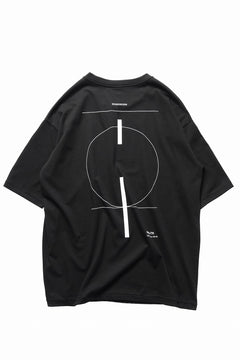 画像をギャラリービューアに読み込む, thom/krom LOOSE FIT BACK PRINT SHORT SLEEVE TEE / LIGHT JERSEY (BLACK)