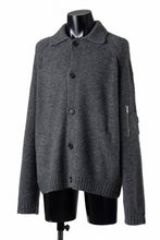 Load image into Gallery viewer, Juun.J Button Collar Cardigan (GREY)