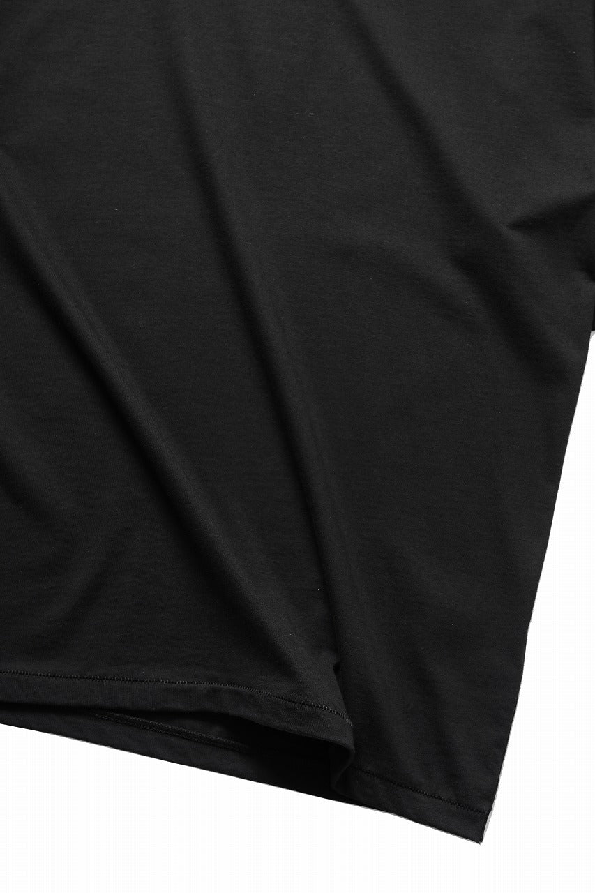 画像をギャラリービューアに読み込む, thom/krom LOOSE FIT BACK PRINT SHORT SLEEVE TEE / LIGHT JERSEY (BLACK)