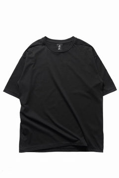 画像をギャラリービューアに読み込む, thom/krom LOOSE FIT BACK PRINT SHORT SLEEVE TEE / LIGHT JERSEY (BLACK)