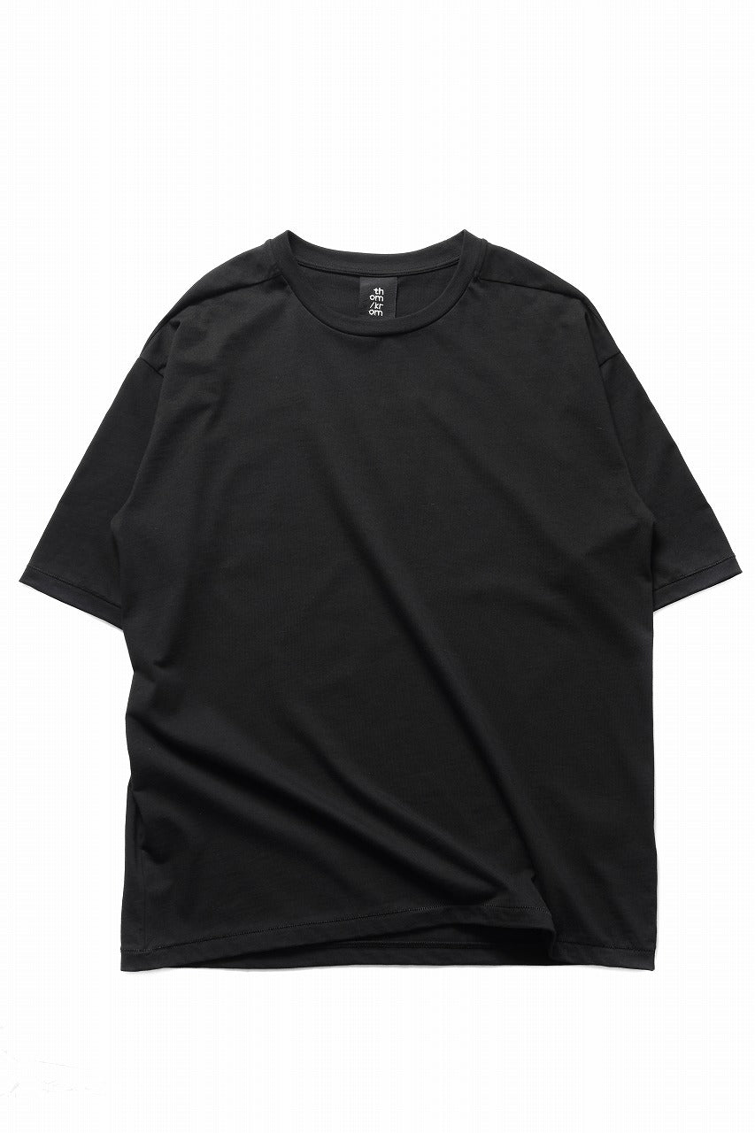 画像をギャラリービューアに読み込む, thom/krom LOOSE FIT BACK PRINT SHORT SLEEVE TEE / LIGHT JERSEY (BLACK)