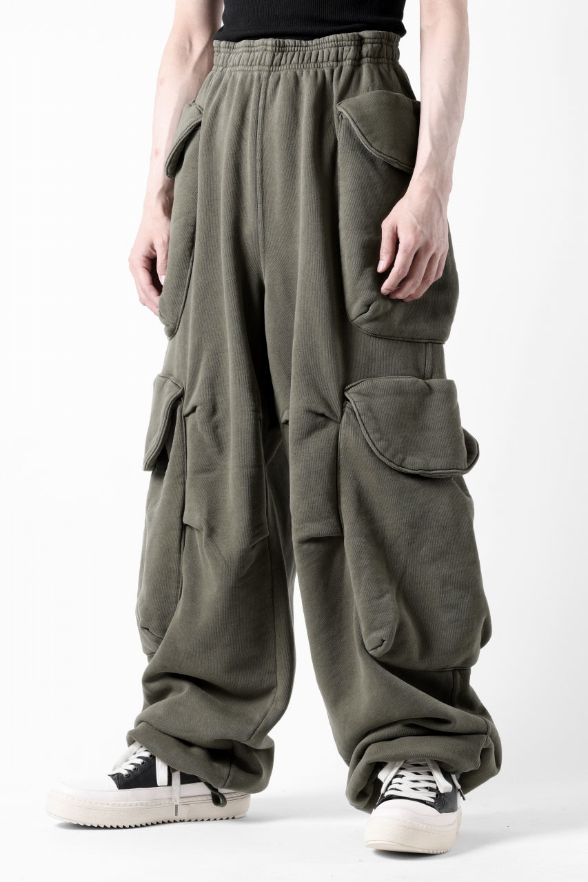 entire studios HEAVY GOCAR SWEAT PANTS (MILITARY)