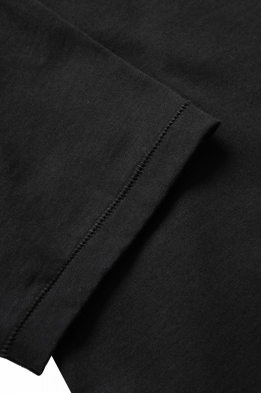 画像をギャラリービューアに読み込む, thom/krom LOOSE FIT BACK PRINT SHORT SLEEVE TEE / LIGHT JERSEY (BLACK)