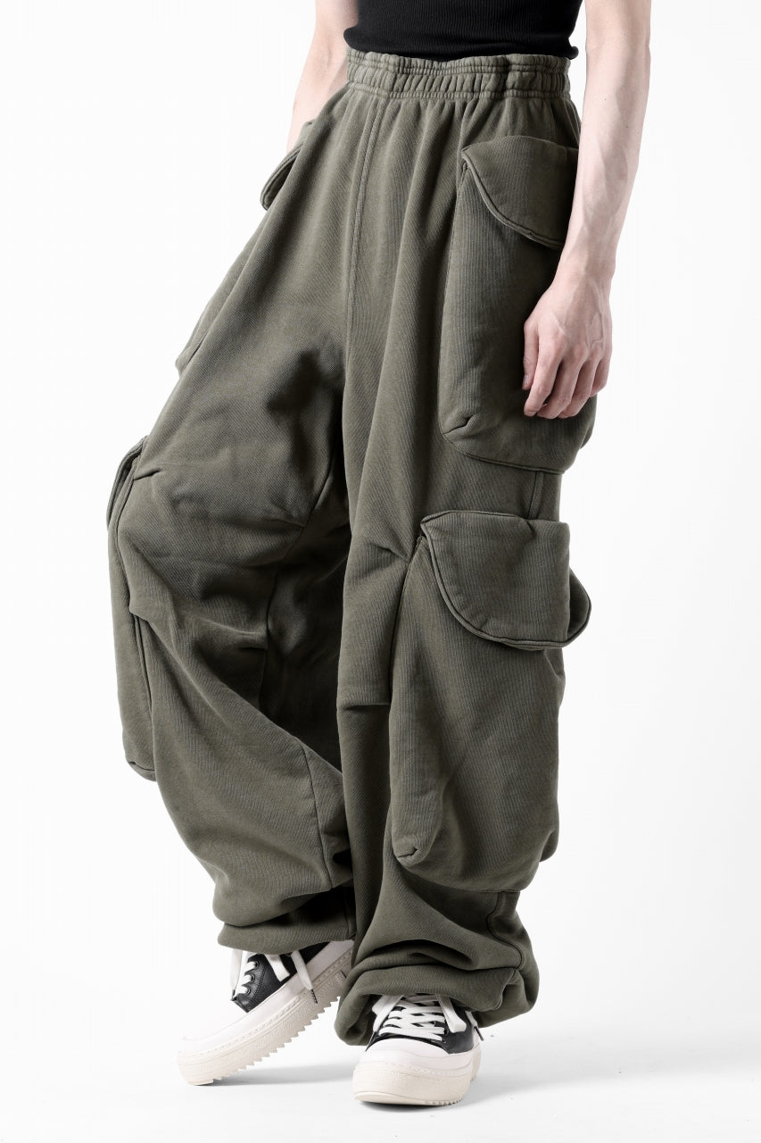 entire studios HEAVY GOCAR SWEAT PANTS (MILITARY)