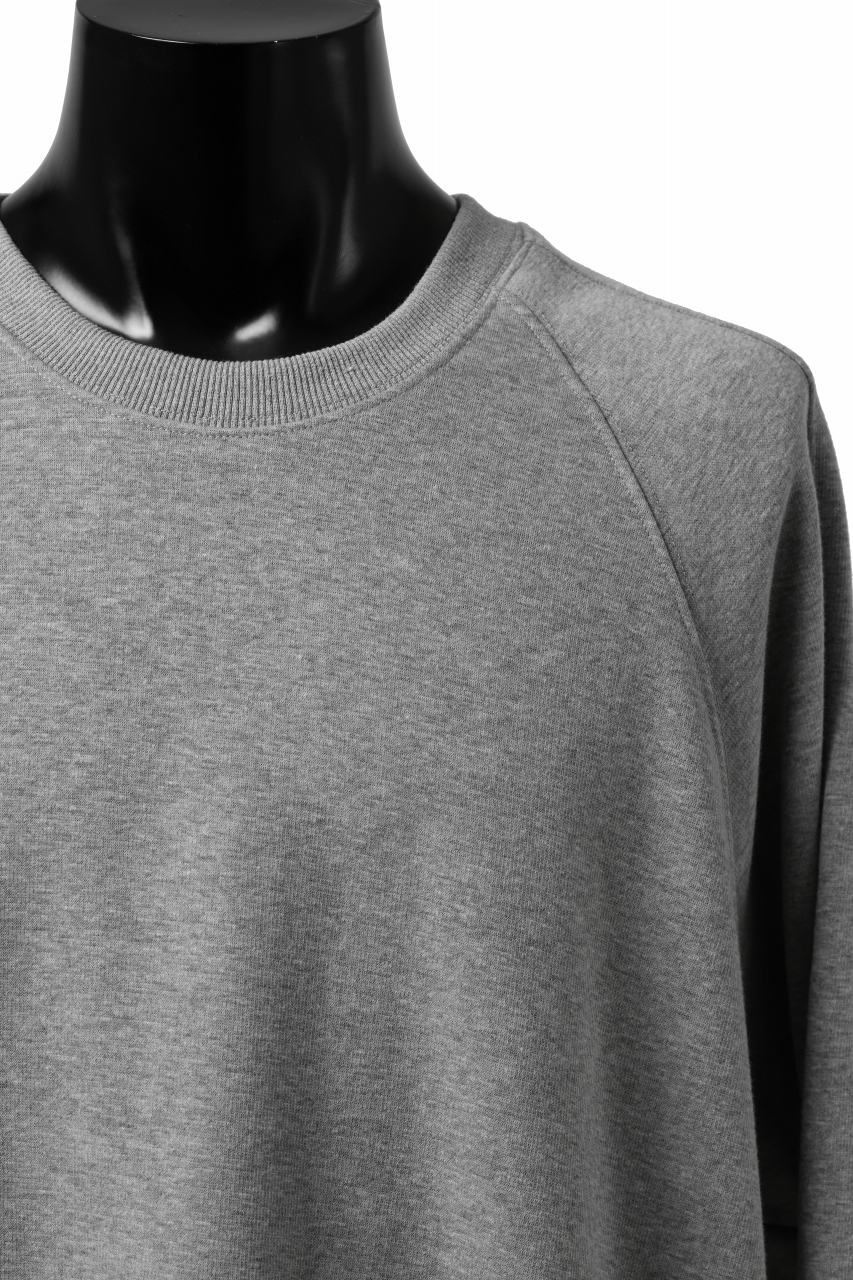 A.F ARTEFACT BOMBERHEAT® DOLMAN PULLOVER TOPS (LIGHT GREY)