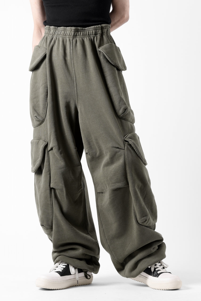 entire studios HEAVY GOCAR SWEAT PANTS (MILITARY)