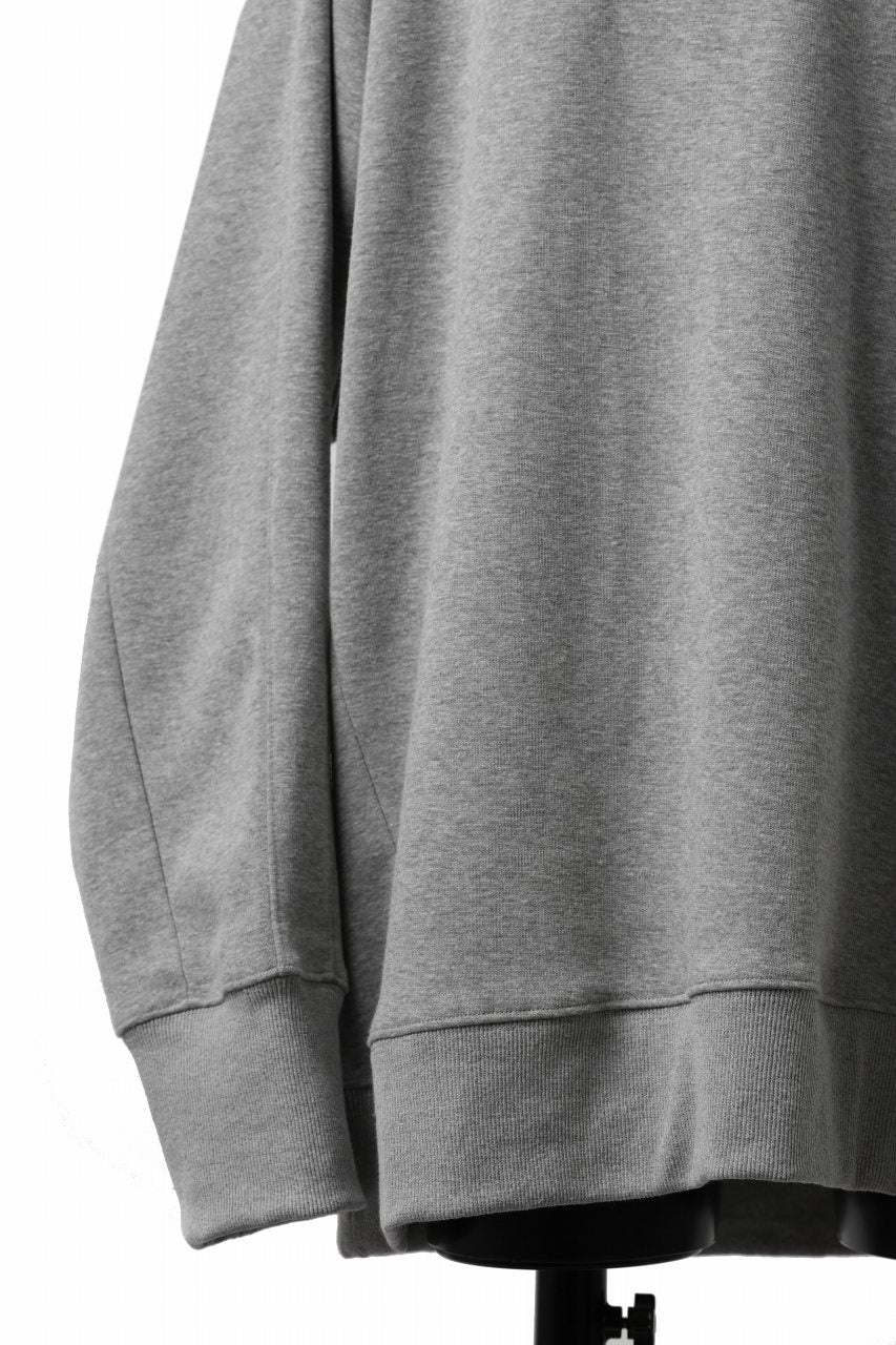 A.F ARTEFACT BOMBERHEAT® DOLMAN PULLOVER TOPS (LIGHT GREY)