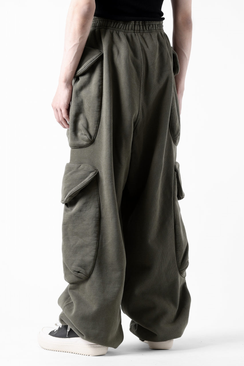 entire studios HEAVY GOCAR SWEAT PANTS (MILITARY)