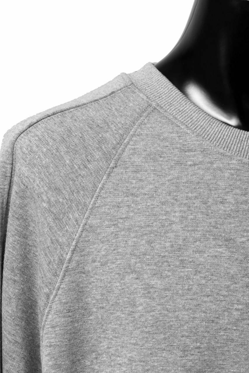 A.F ARTEFACT BOMBERHEAT® DOLMAN PULLOVER TOPS (LIGHT GREY)