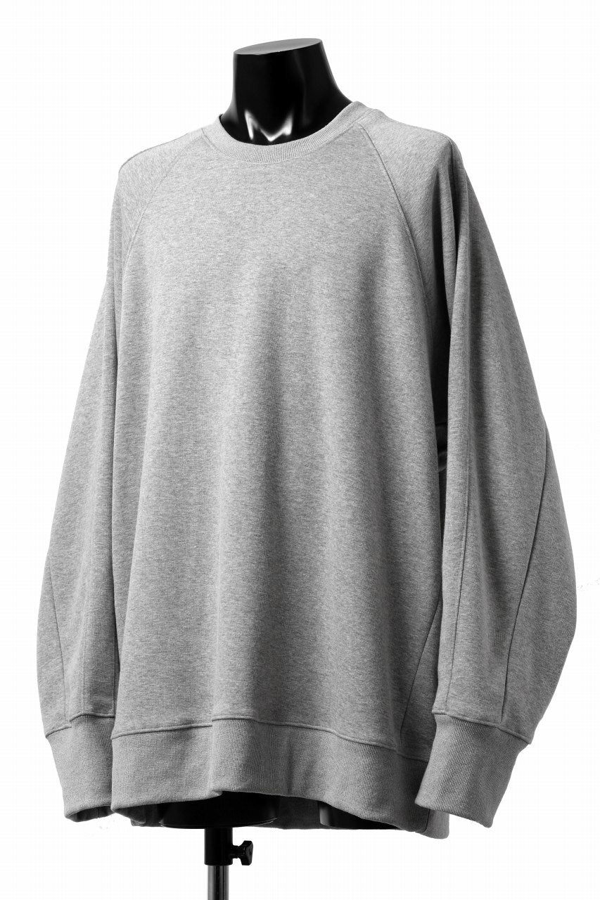 A.F ARTEFACT BOMBERHEAT® DOLMAN PULLOVER TOPS (LIGHT GREY)