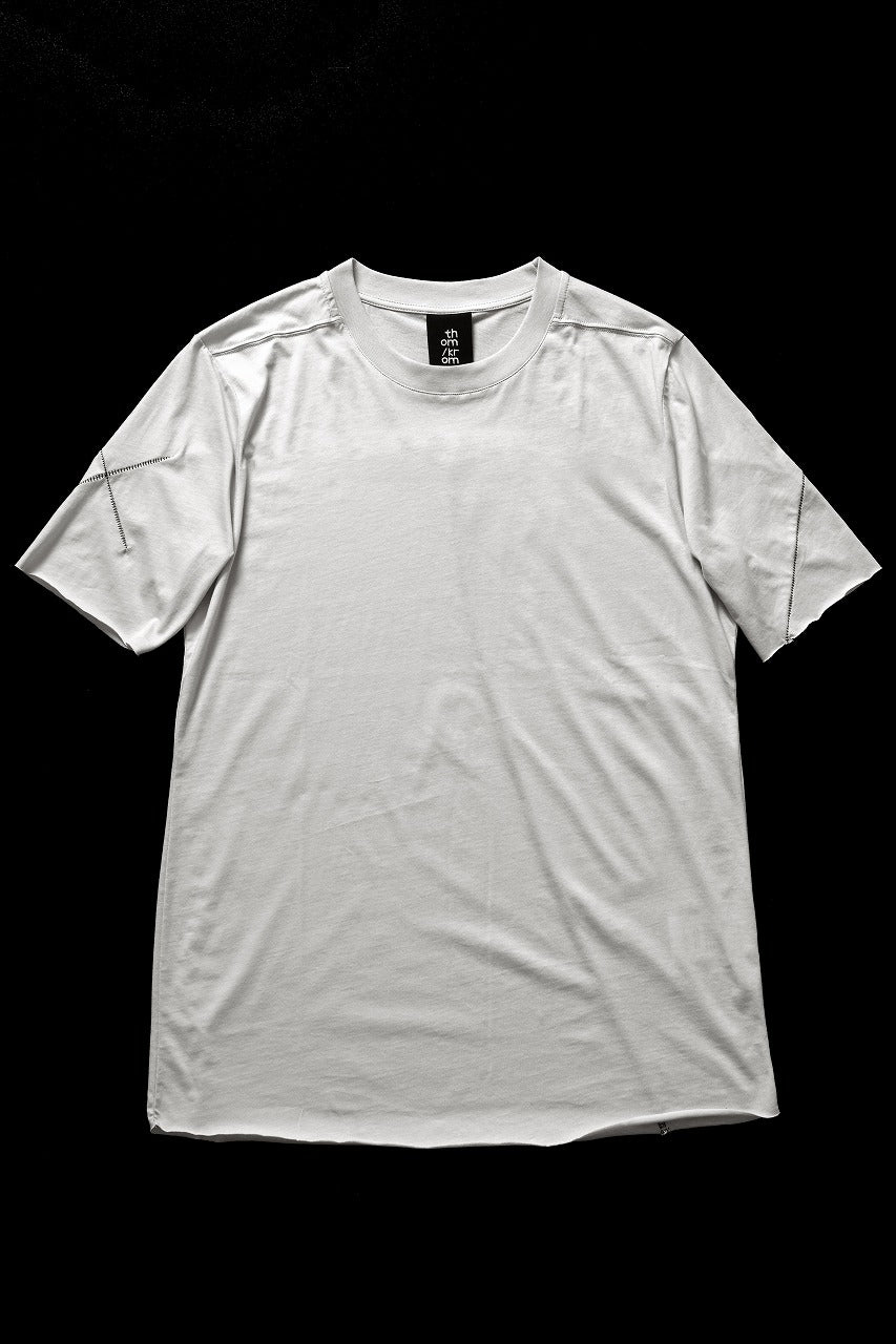 thom/krom STITCHING BASIC FIT T-SHIRT / SILKY COTTON JERSEY (DUNE)
