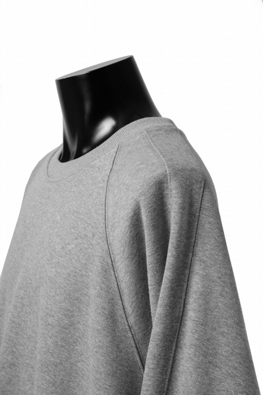 A.F ARTEFACT BOMBERHEAT® DOLMAN PULLOVER TOPS (LIGHT GREY)