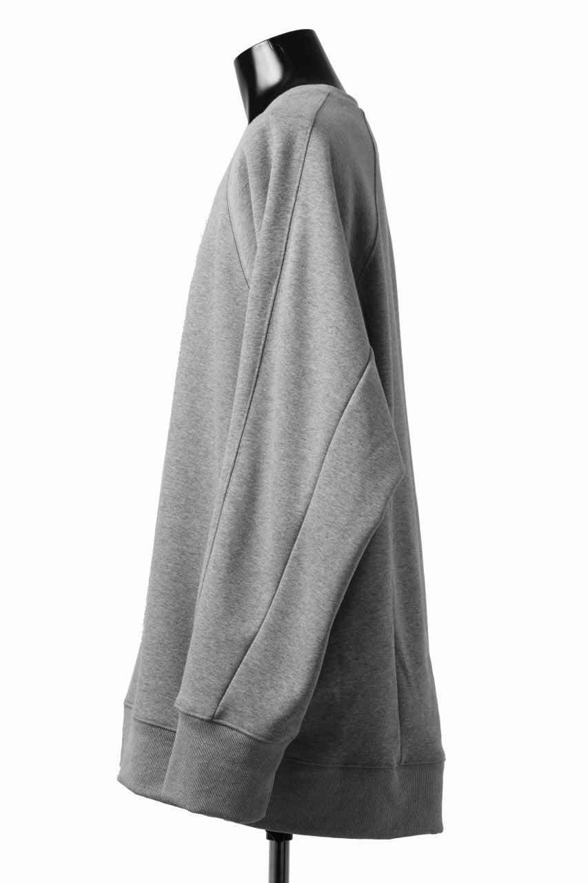 A.F ARTEFACT BOMBERHEAT® DOLMAN PULLOVER TOPS (LIGHT GREY)