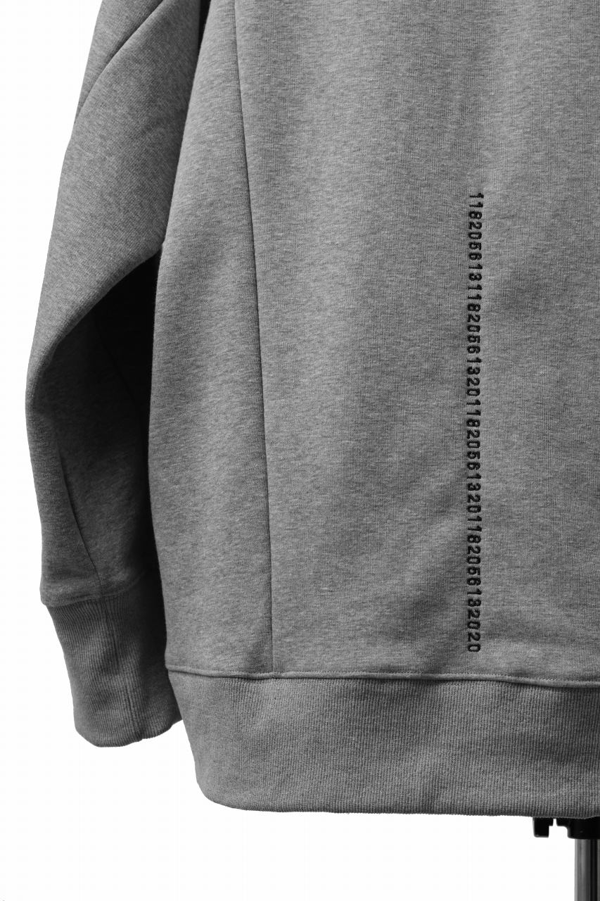 A.F ARTEFACT BOMBERHEAT® DOLMAN PULLOVER TOPS (LIGHT GREY)