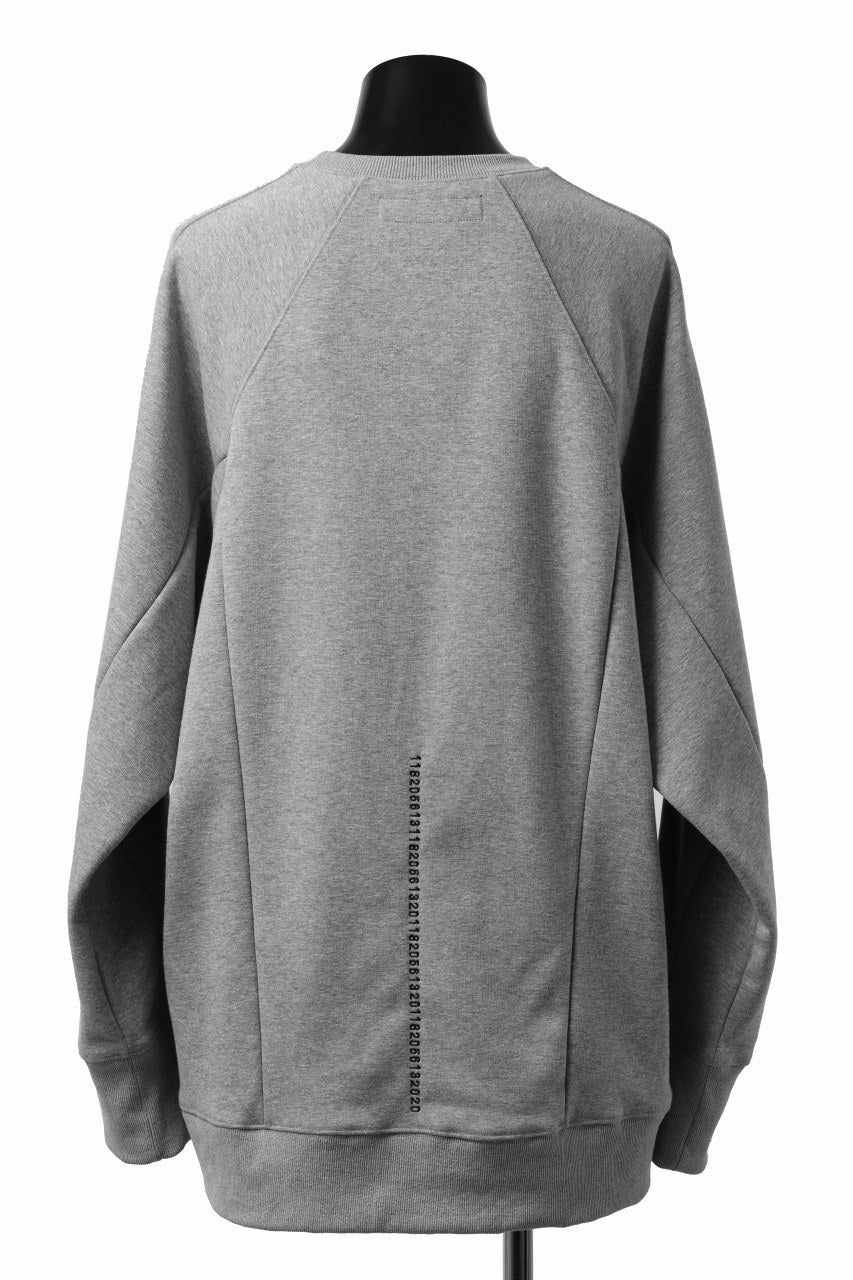 A.F ARTEFACT BOMBERHEAT® DOLMAN PULLOVER TOPS (LIGHT GREY)