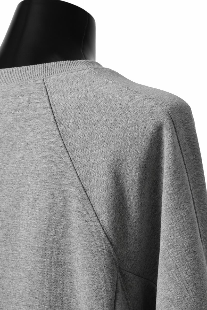 A.F ARTEFACT BOMBERHEAT® DOLMAN PULLOVER TOPS (LIGHT GREY)