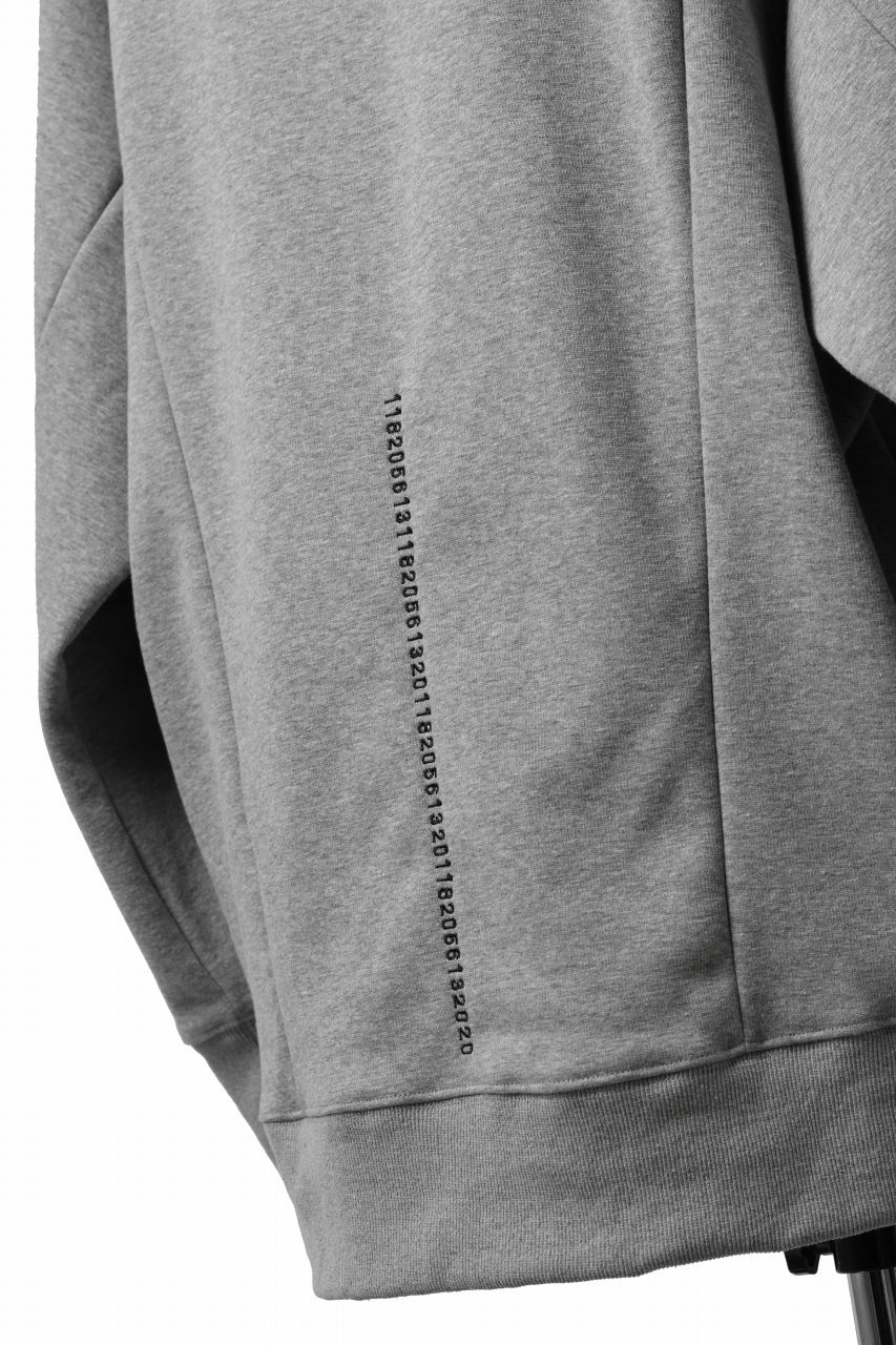 A.F ARTEFACT BOMBERHEAT® DOLMAN PULLOVER TOPS (LIGHT GREY)