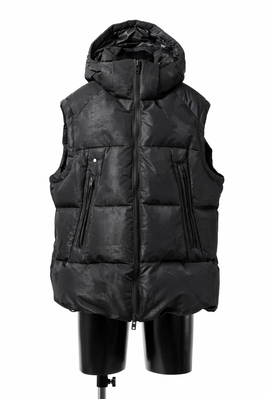 Y-3 Yohji Yamamoto GRAPHICS PUFFER VEST / PERTEX® (BLACK)