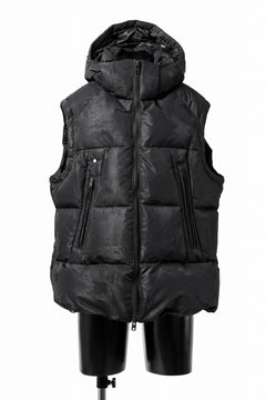 画像をギャラリービューアに読み込む, Y-3 Yohji Yamamoto GRAPHICS PUFFER VEST / PERTEX® (BLACK)