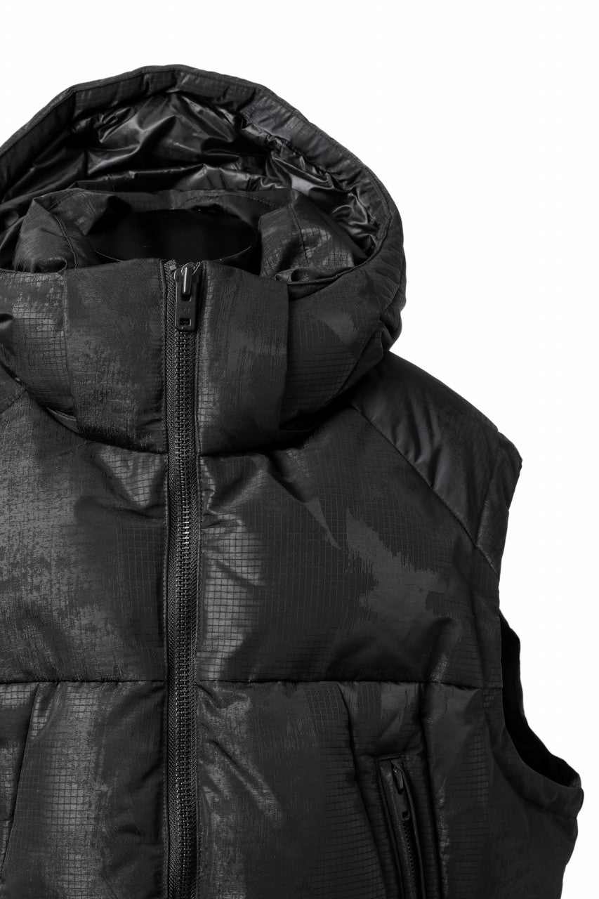 Y-3 Yohji Yamamoto GRAPHICS PUFFER VEST / PERTEX® (BLACK)