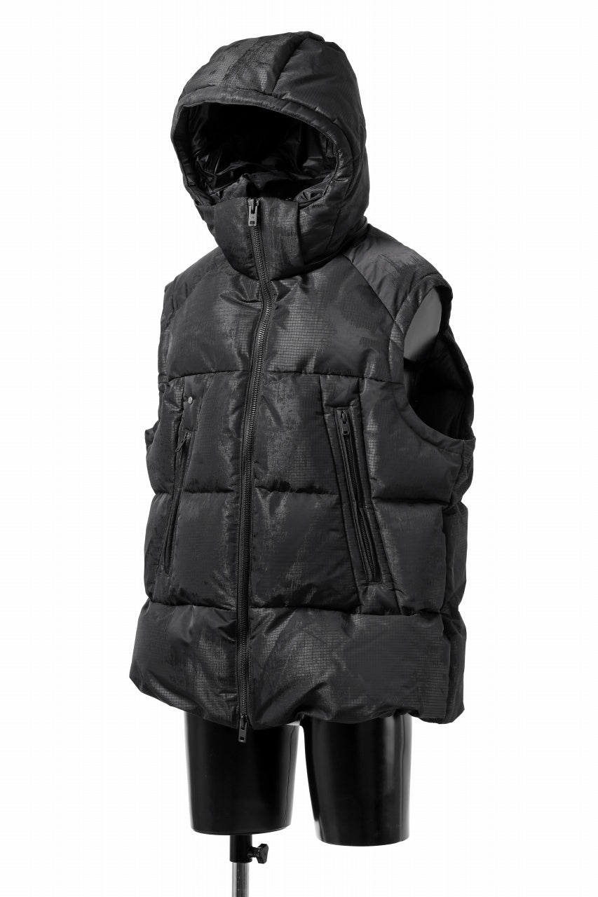 Y-3 Yohji Yamamoto GRAPHICS PUFFER VEST / PERTEX® (BLACK)