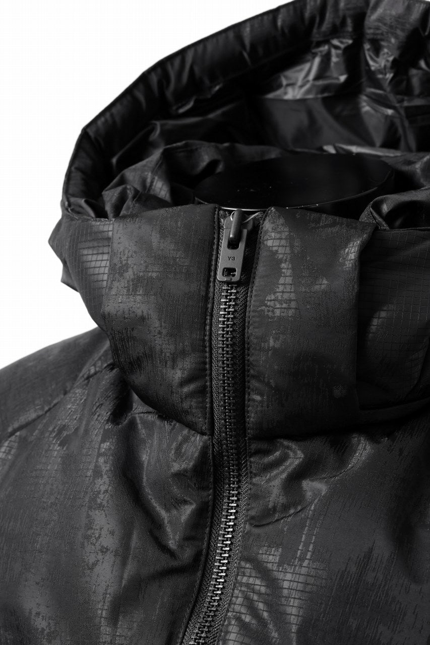 Y-3 Yohji Yamamoto GRAPHICS PUFFER JACKET / PERTEX® (BLACK)