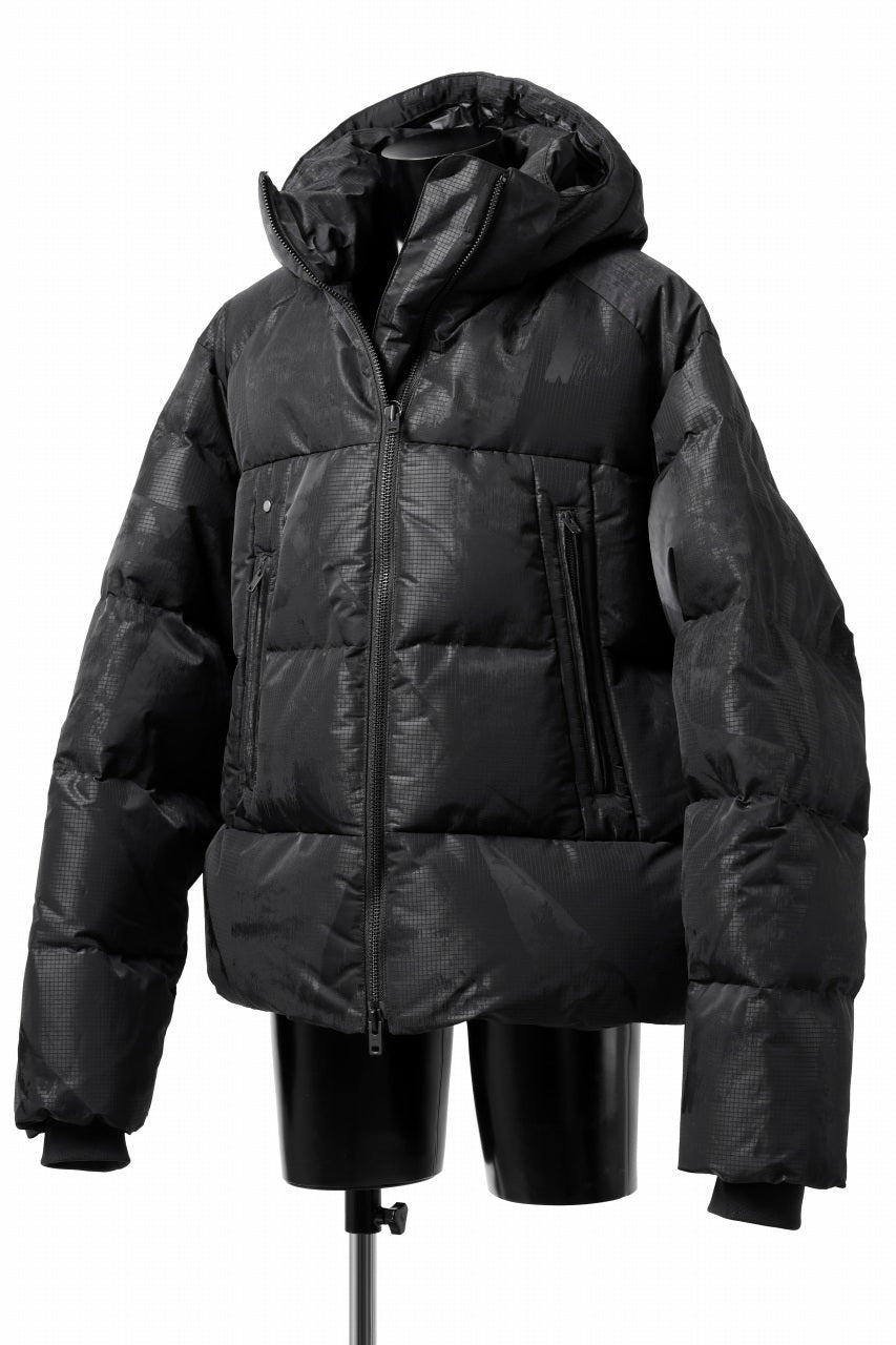 Y-3 Yohji Yamamoto GRAPHICS PUFFER JACKET / PERTEX® (BLACK)