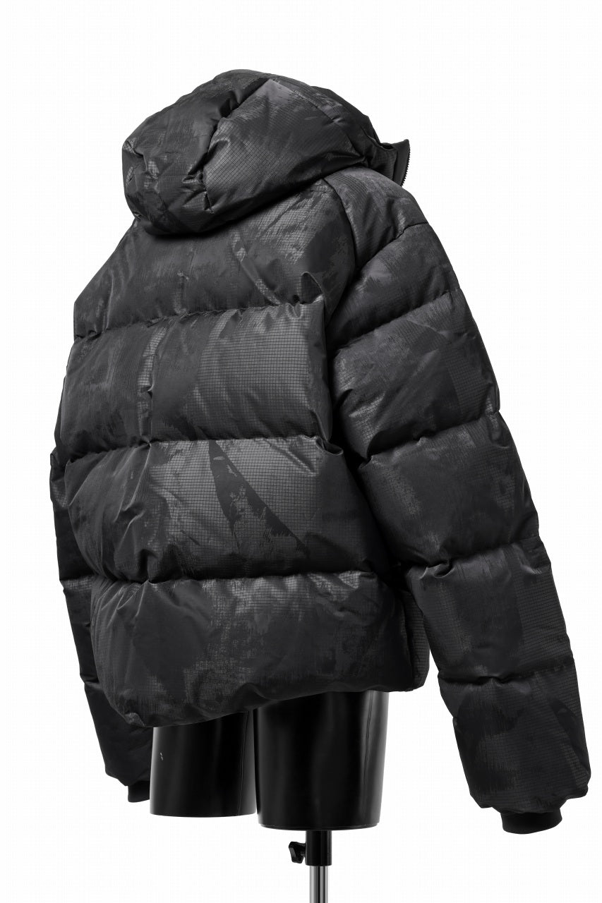 Y-3 Yohji Yamamoto GRAPHICS PUFFER JACKET / PERTEX® (BLACK)