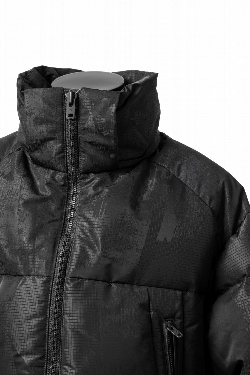 Y-3 Yohji Yamamoto GRAPHICS PUFFER JACKET / PERTEX® (BLACK)